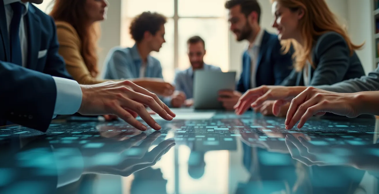 Abstract visualization of iterative feedback cycles in product development