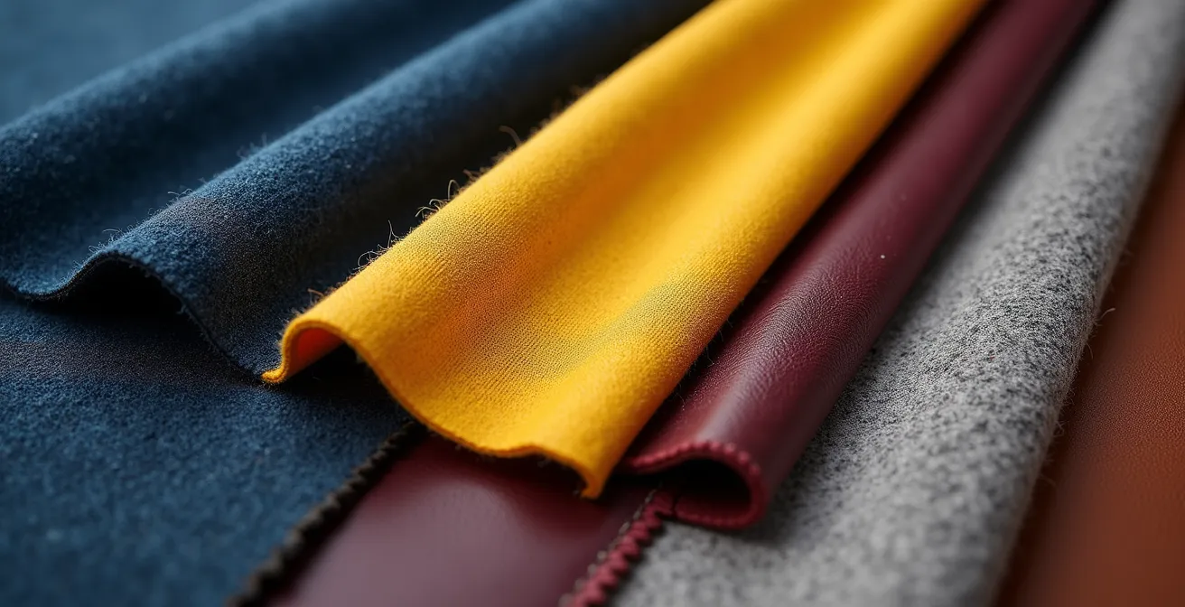 Professional color palette combinations showing psychological impact through wardrobe pieces