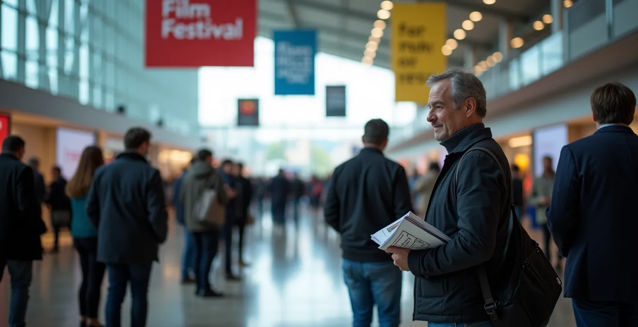 Film festival marketplace with filmmakers networking and distribution deals