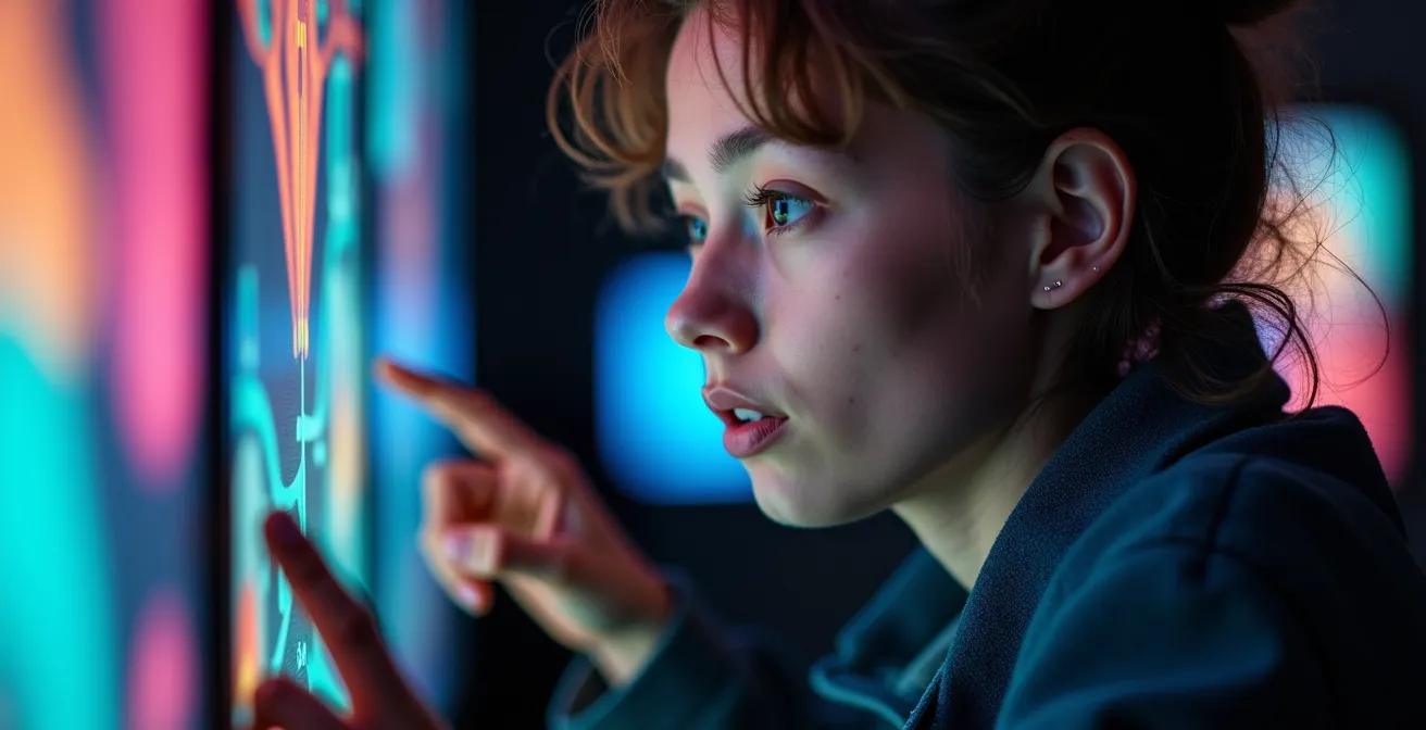 Independent filmmaker working with compact LED volume setup