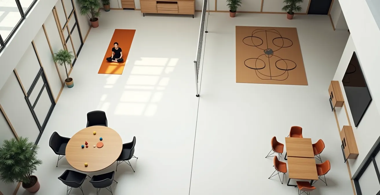 Visual matrix showing different leisure activities mapped by energy and social dimensions