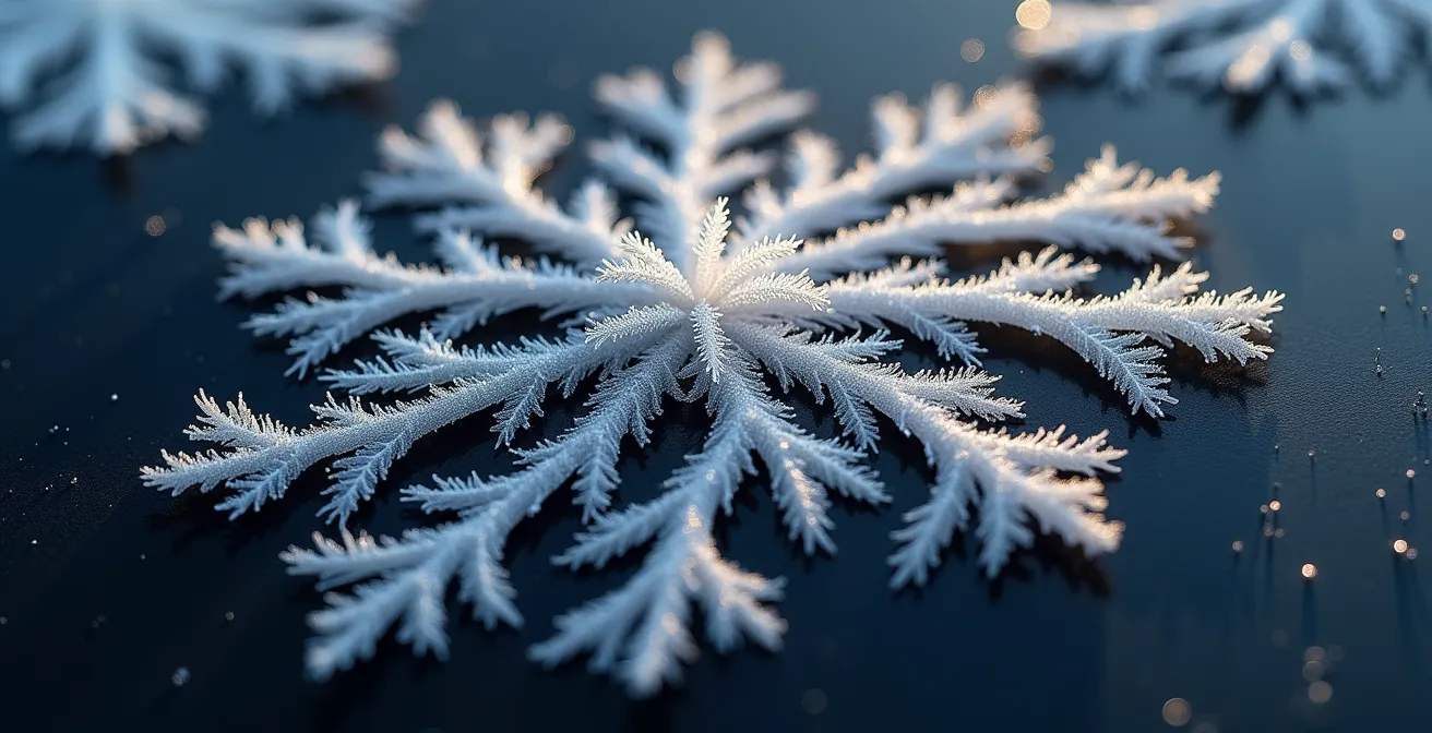 Extreme close-up of neural network patterns in nature