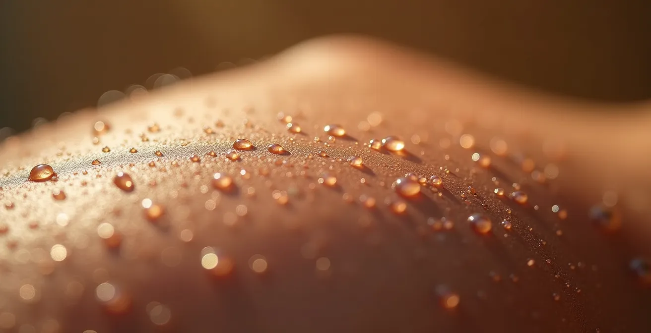 Person lying down with gentle light waves flowing through body regions, representing a somatic body scan.