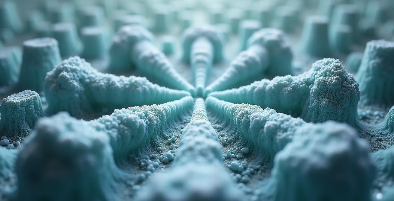 Metaphorical representation of strategic vision alignment showing interconnected pathways converging toward a unified goal